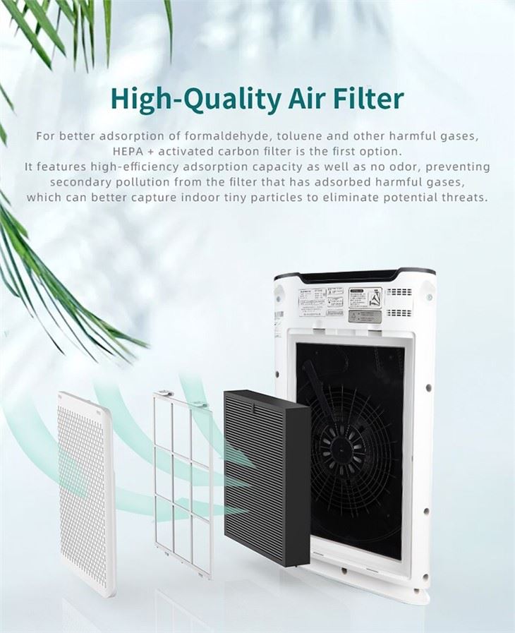 BKJ-215 Home Smart Air Purifier With Dust Sensor