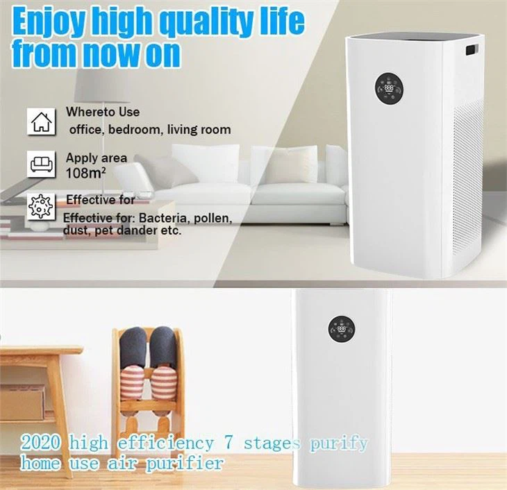 BKJ-90 Huge Space Home Standing Wheels Air Purifier