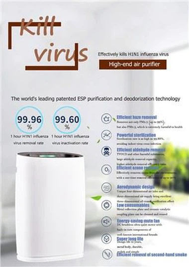 BKJ-306 Elegant Room Uue disainiga koduõhupuhasti