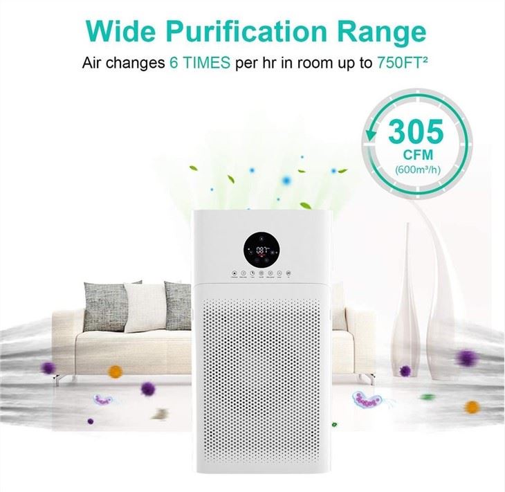BKJ-60D Elegant Home Air Purifier 600 CADR