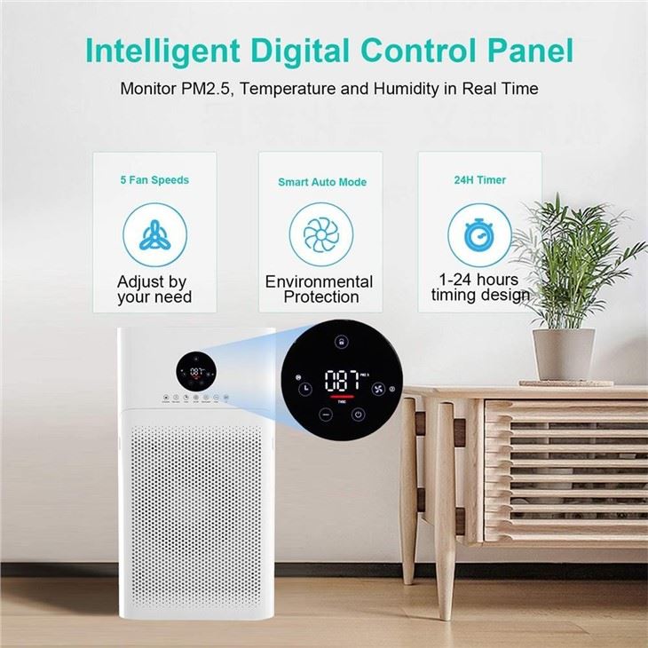 BKJ-60D Elegant Home Air Purifier 600 CADR